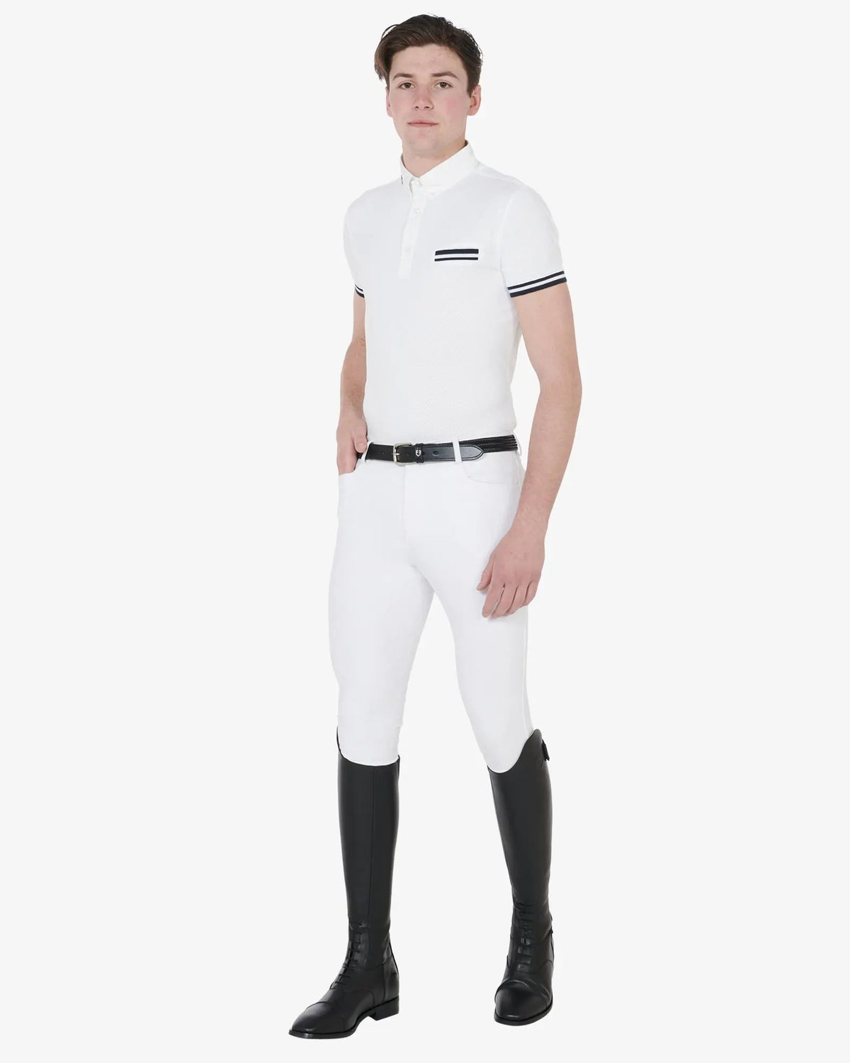 Polo de competición de hombre slim fit Equestro