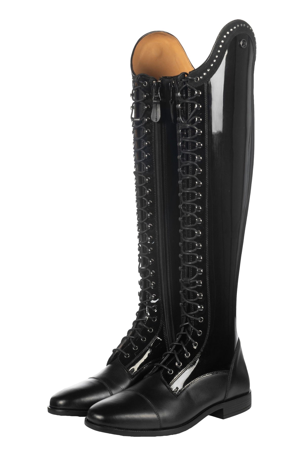 Botas de montar de charol Amalfi Lauria Garrelli