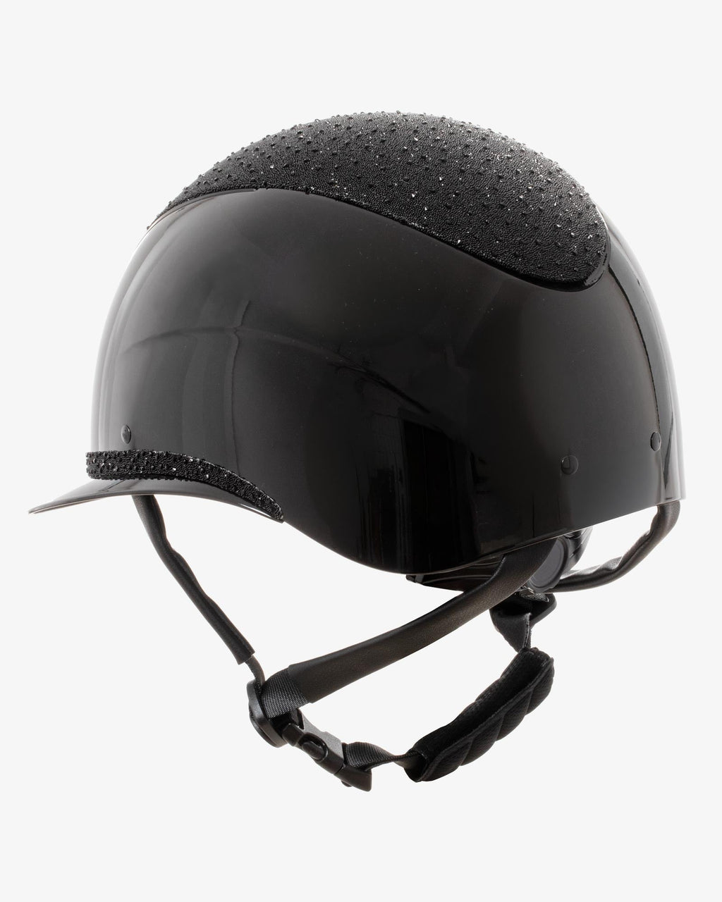 Casco Luxury (visera ancha y brillantes) – Equestro