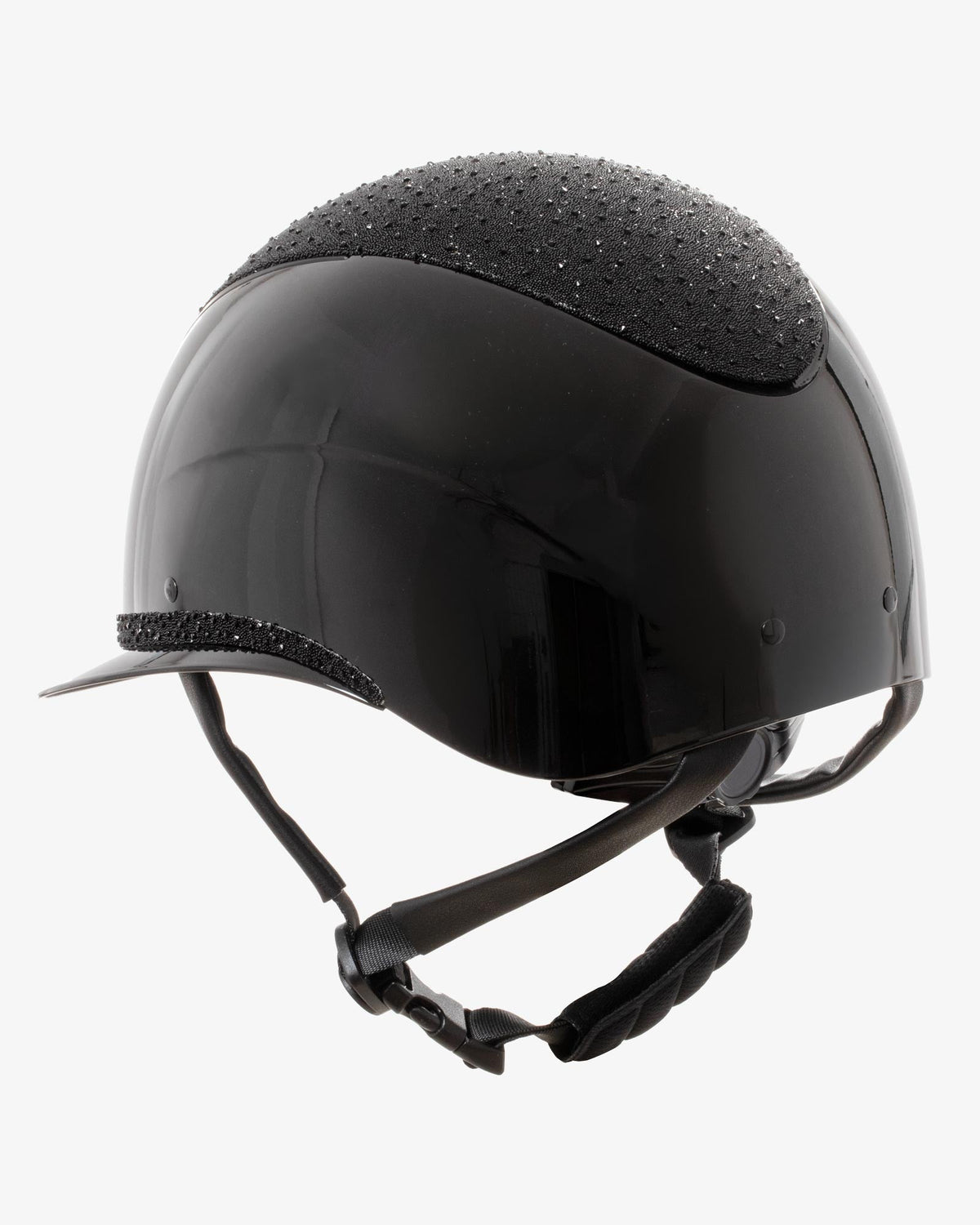 Casco Luxury (visera ancha y brillantes) – Equestro
