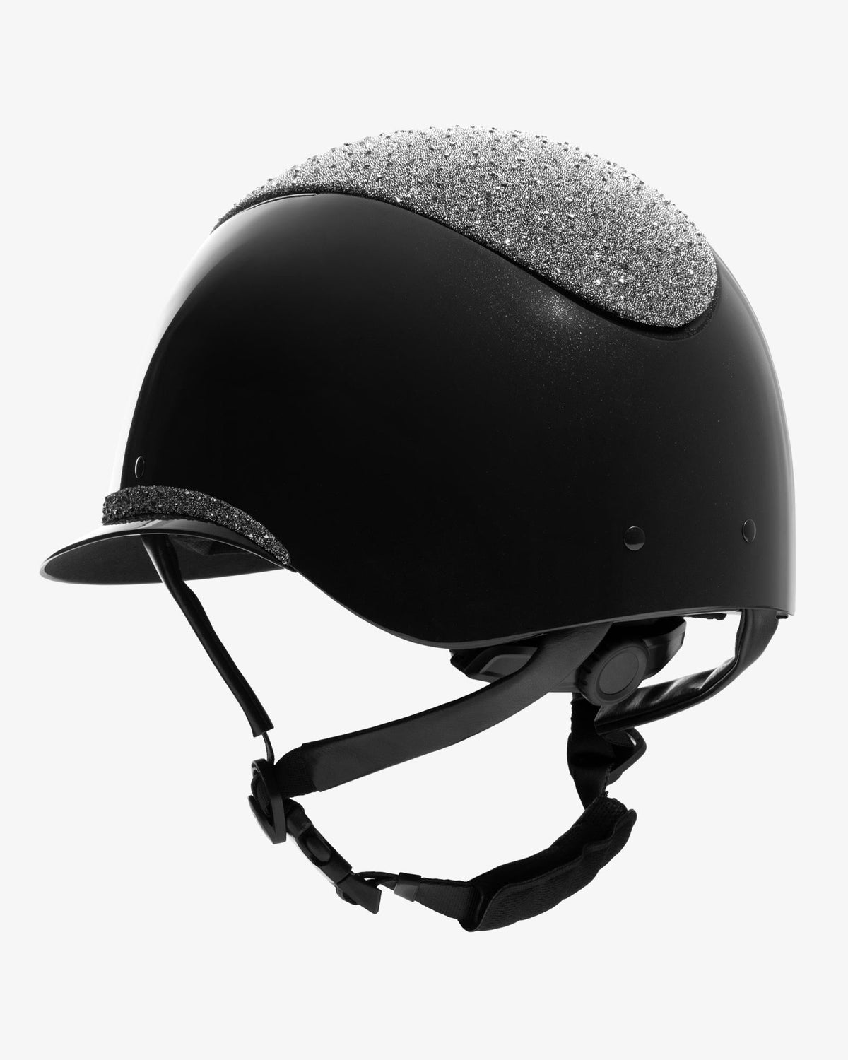 Casco Luxury (visera ancha y brillantes) – Equestro