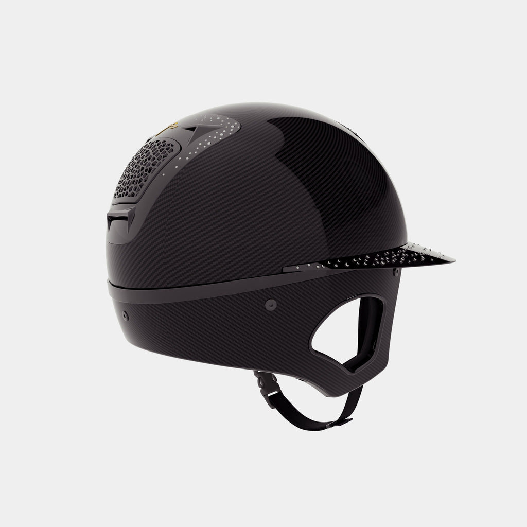 Casco Freejump Carbon Voronoi Precious Crystals con Temple