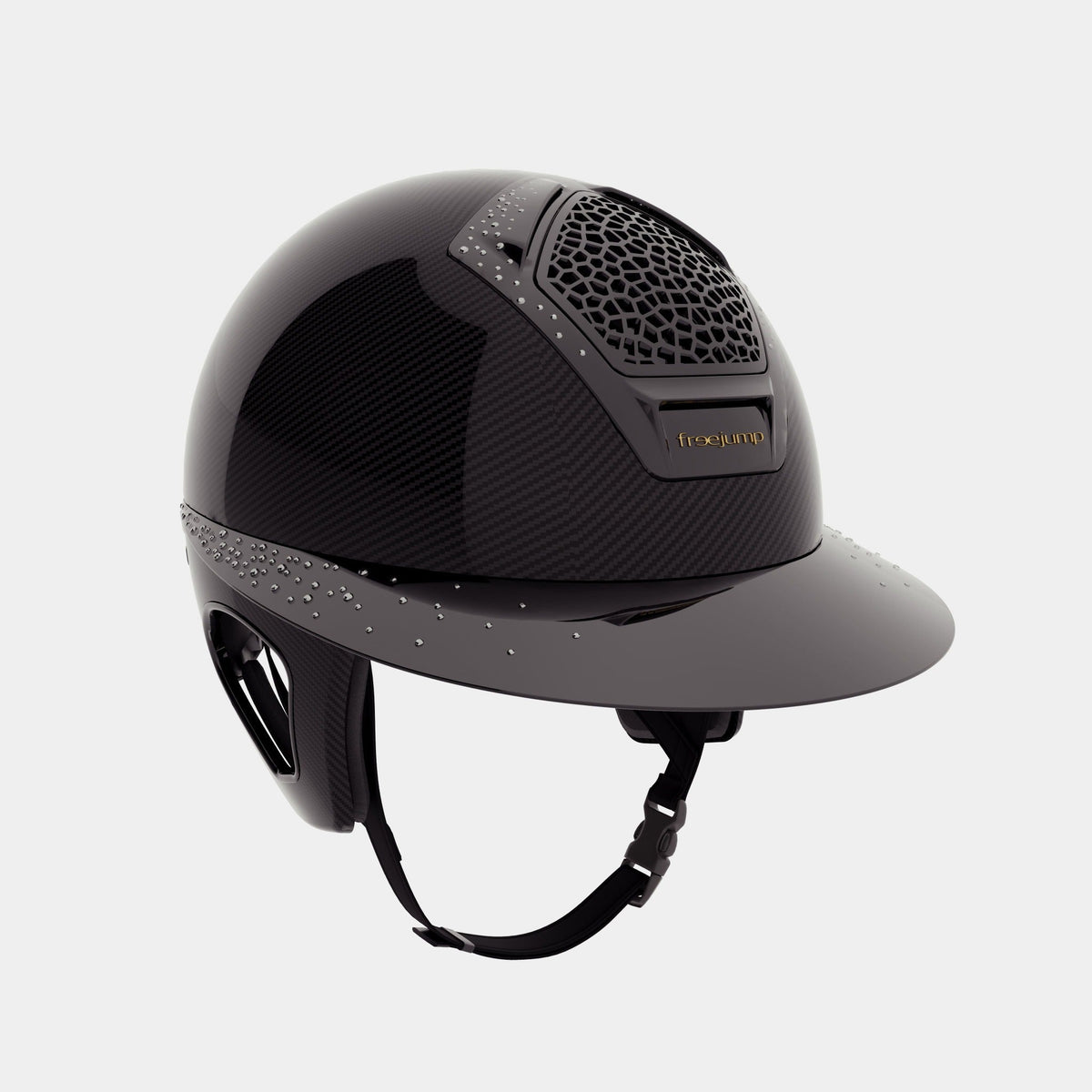 Casco Freejump Carbon Voronoi Precious Crystals con Temple