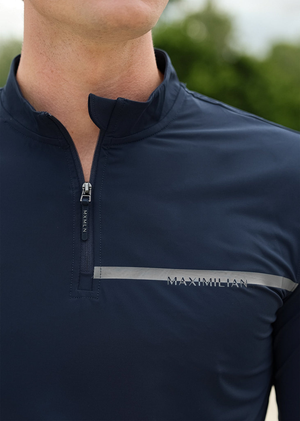 Camiseta anti-UV Sunblocker hombre Maximilian Equestrian (Marino)