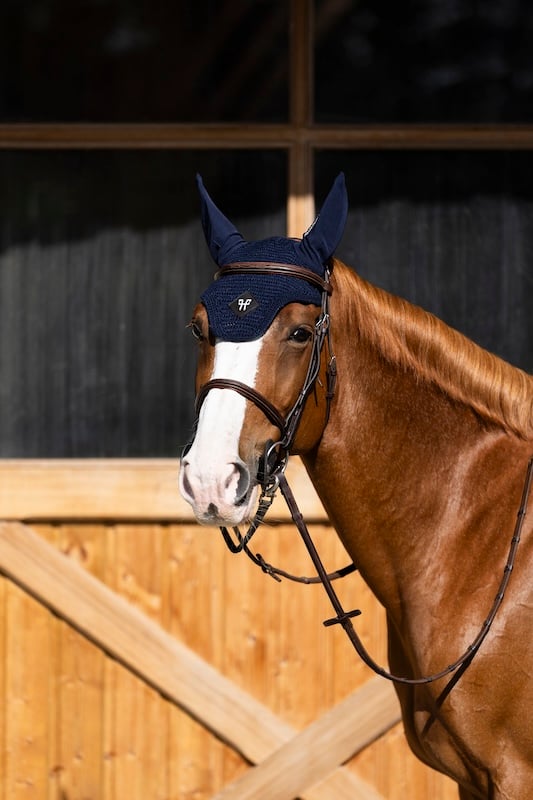 Orejera Noise-Reducing Fly/Ear Bonnet con Removable Ear Lining Horse Pilot