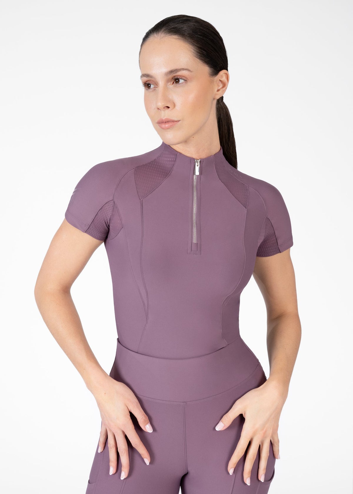 Base Layer Frame Manga Corta Maximilian Plum