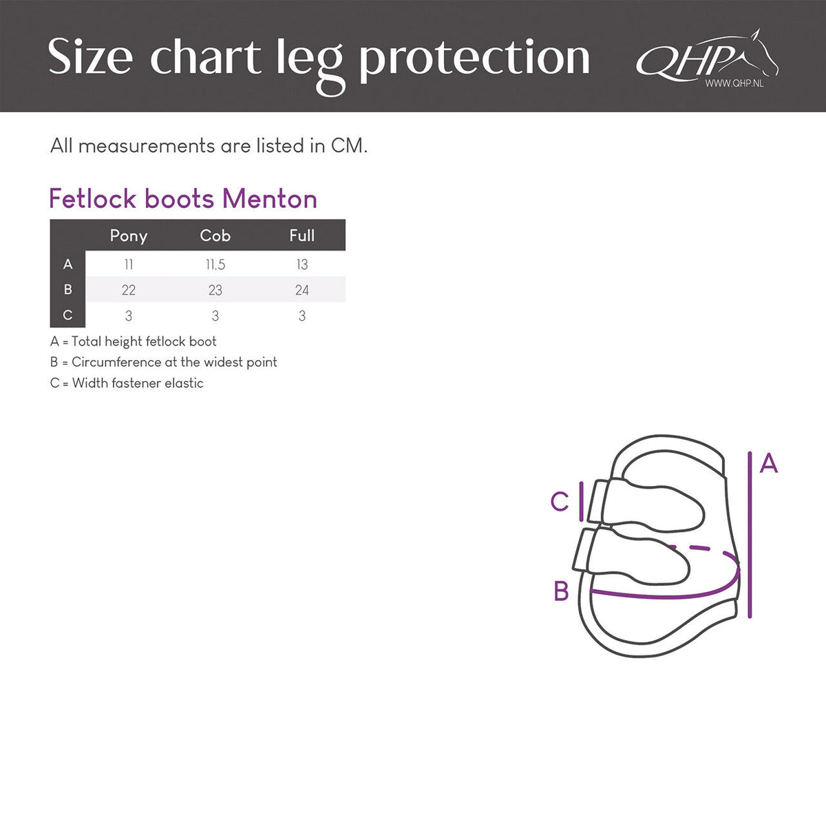 Protectores de menudillo QHP Menton