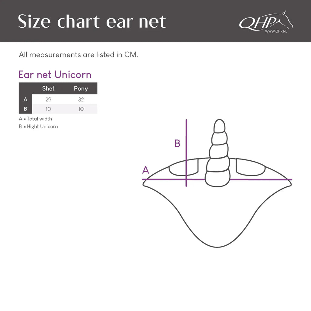 Orejera Ear net Unicorn QHP
