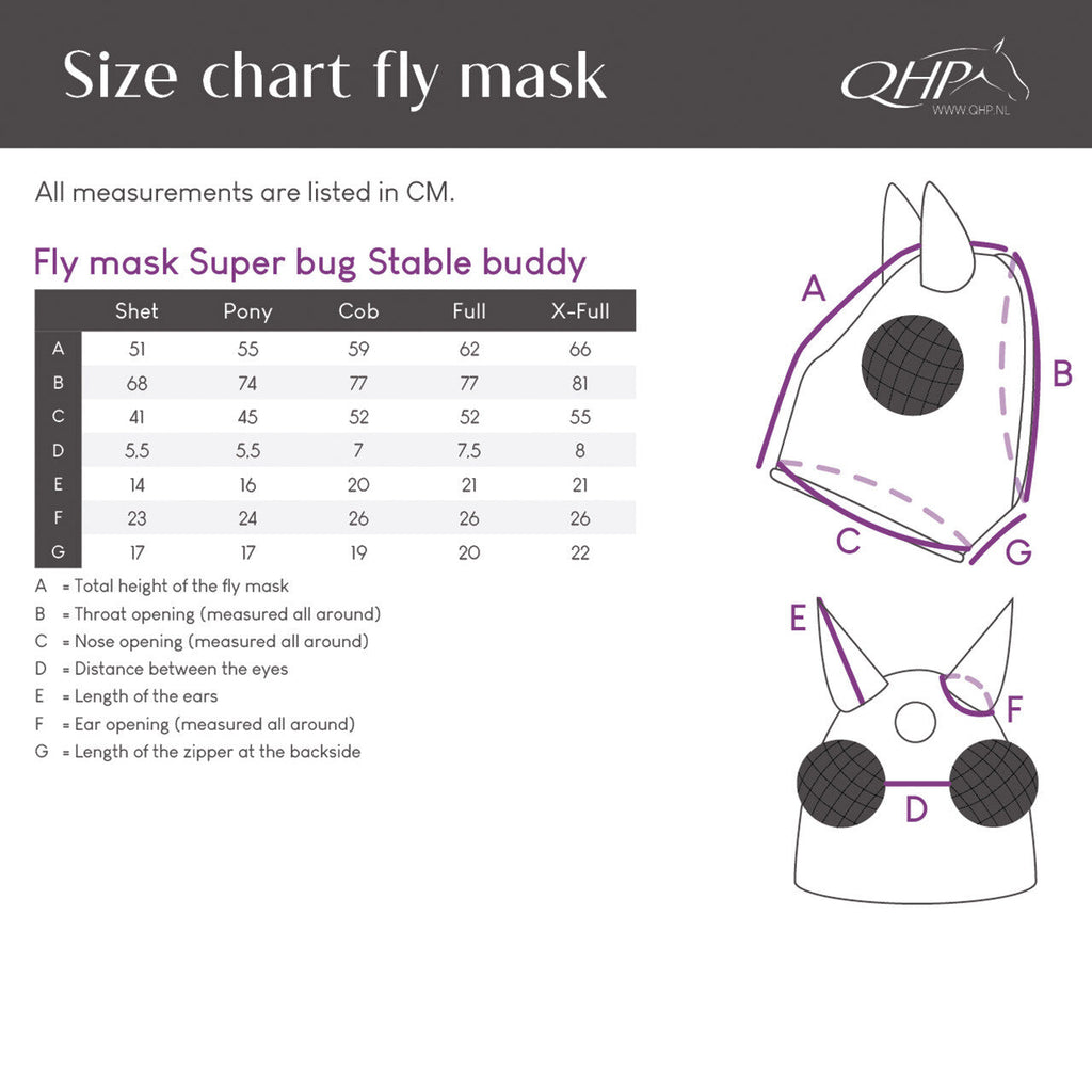 Máscara antimoscas Super bug Stable buddy QHP