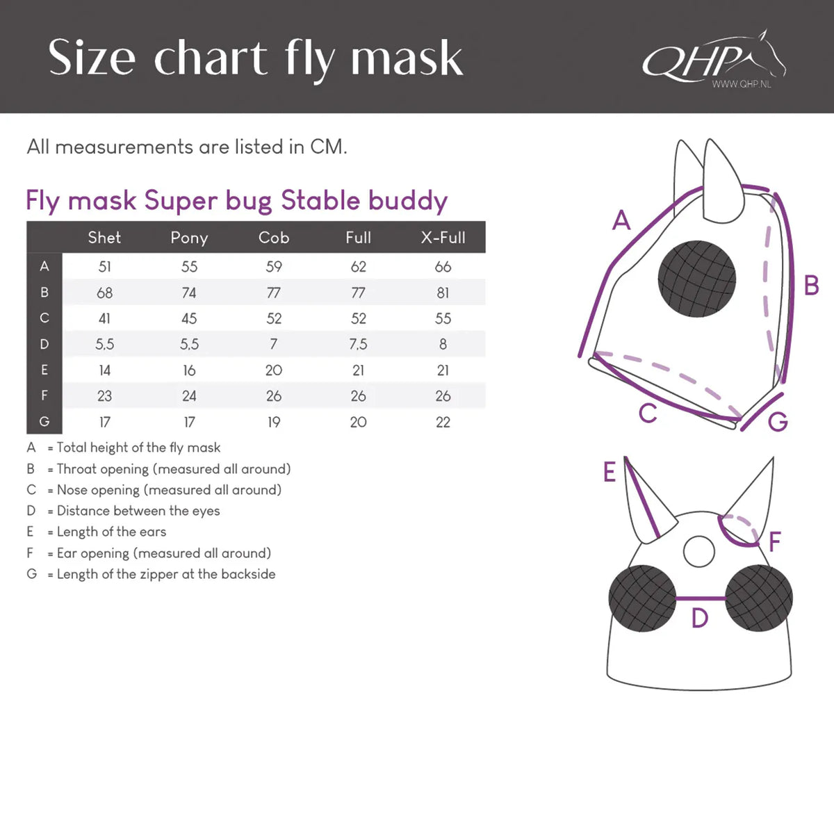 Máscara antimoscas Super bug Stable buddy QHP