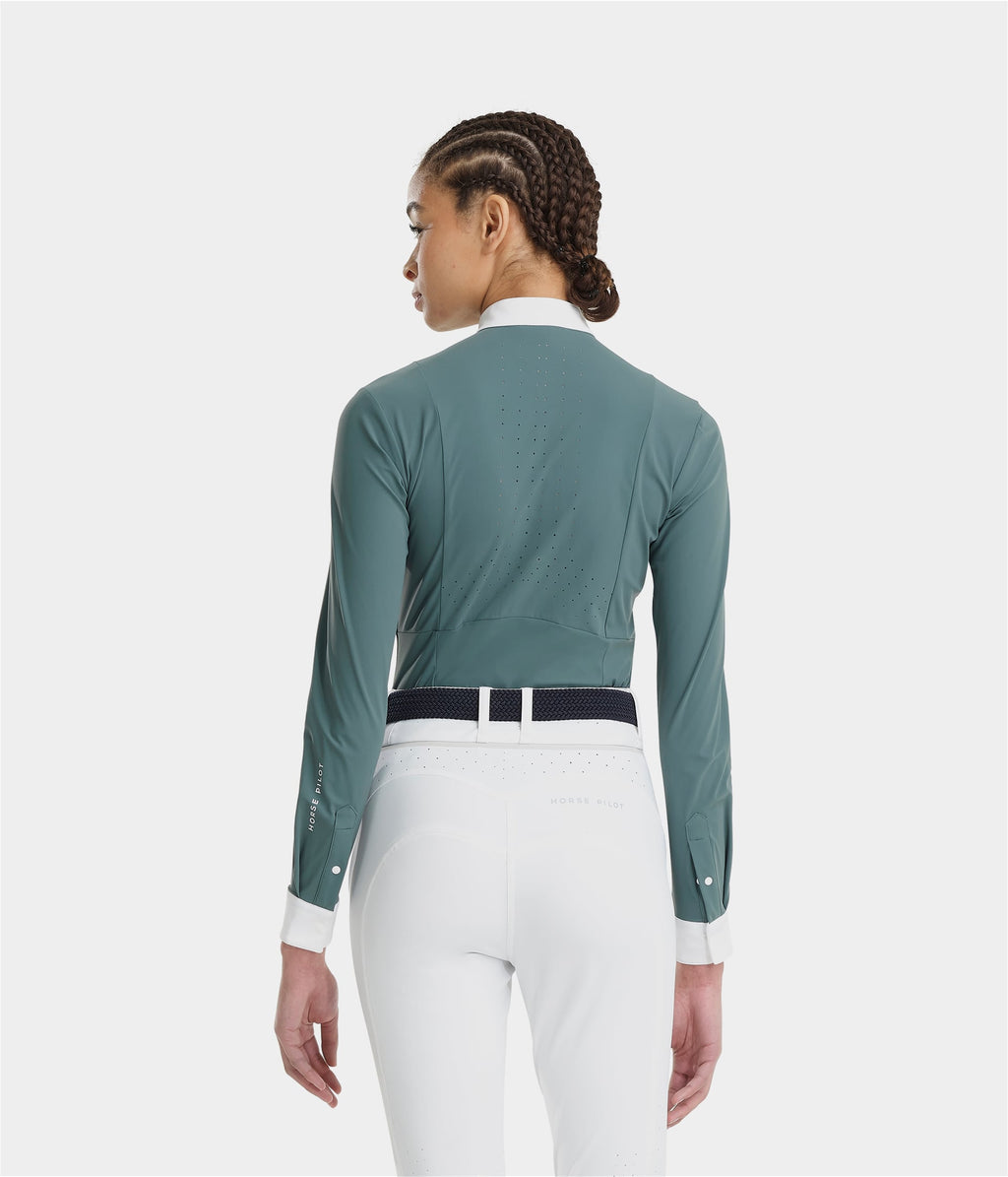 Aerolight manga larga camisa de concurso para mujer 1.0 Horse Pilot