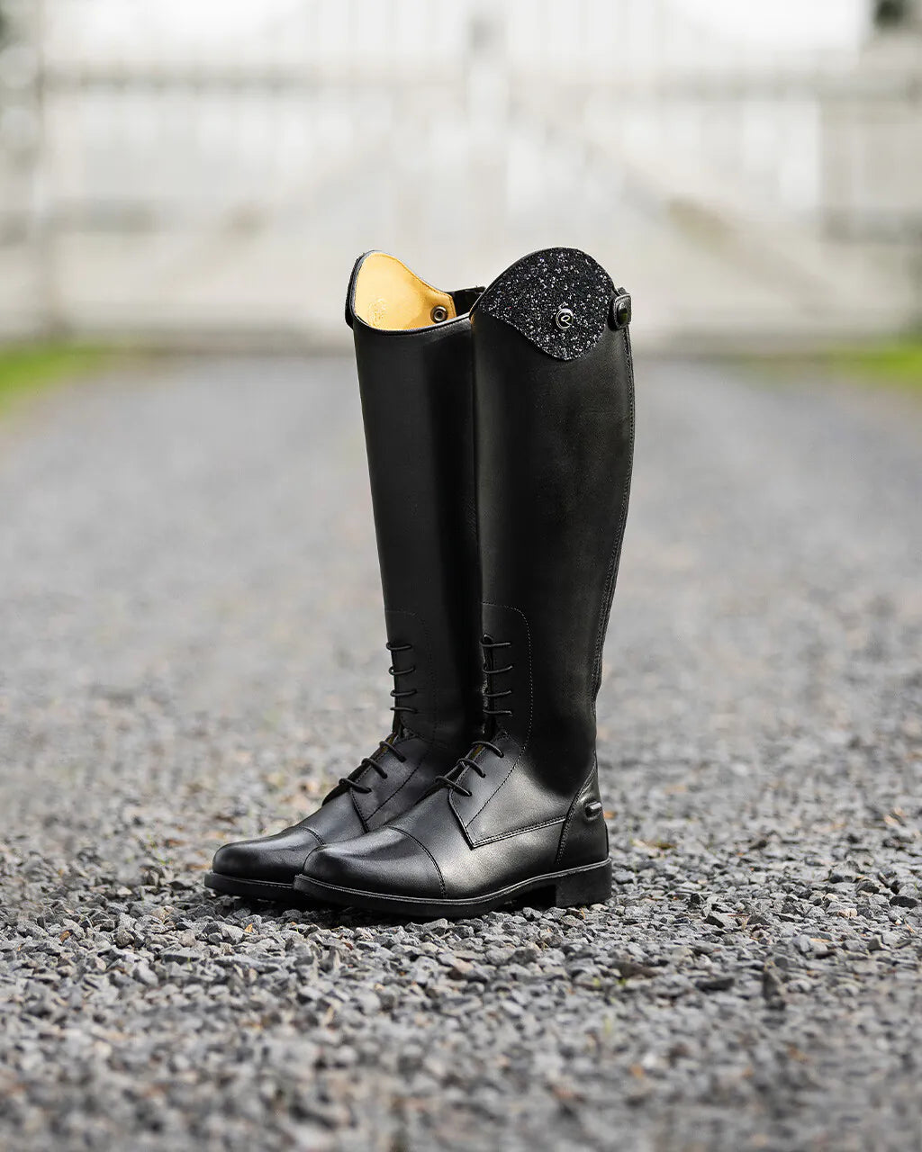 Botas de equitación QHP infantiles Romy Junior caña ancha