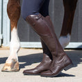 Botas de equitación QHP Tamar adulto caña ancha
