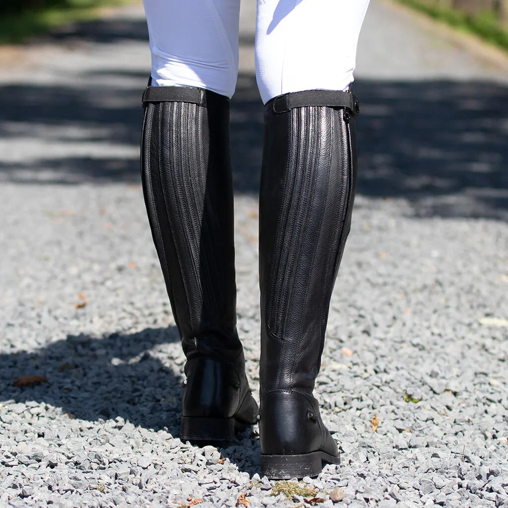 Botas de equitación QHP Tamar adulto caña ancha