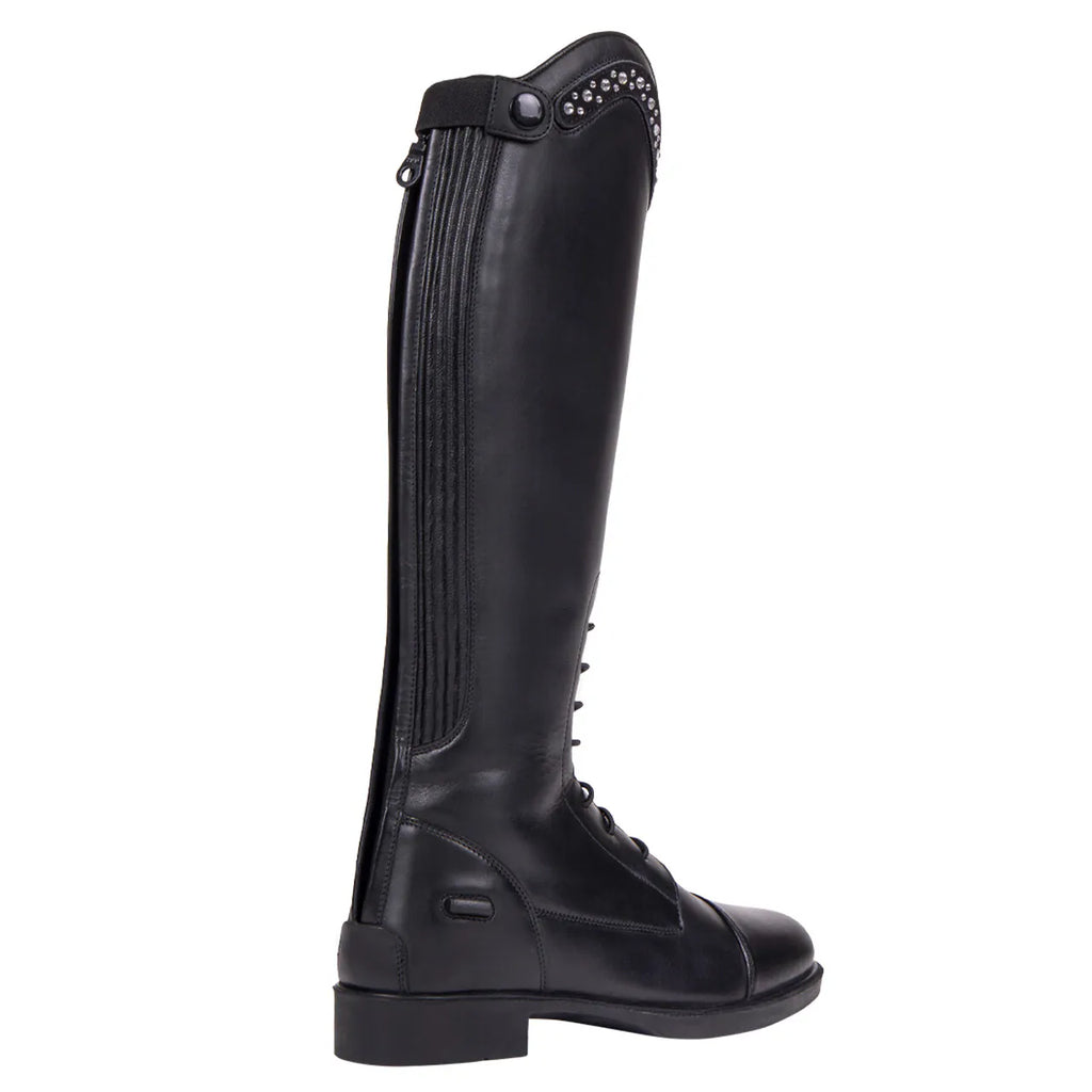 Botas de equitación QHP infantiles Jaimy Junior caña ancha