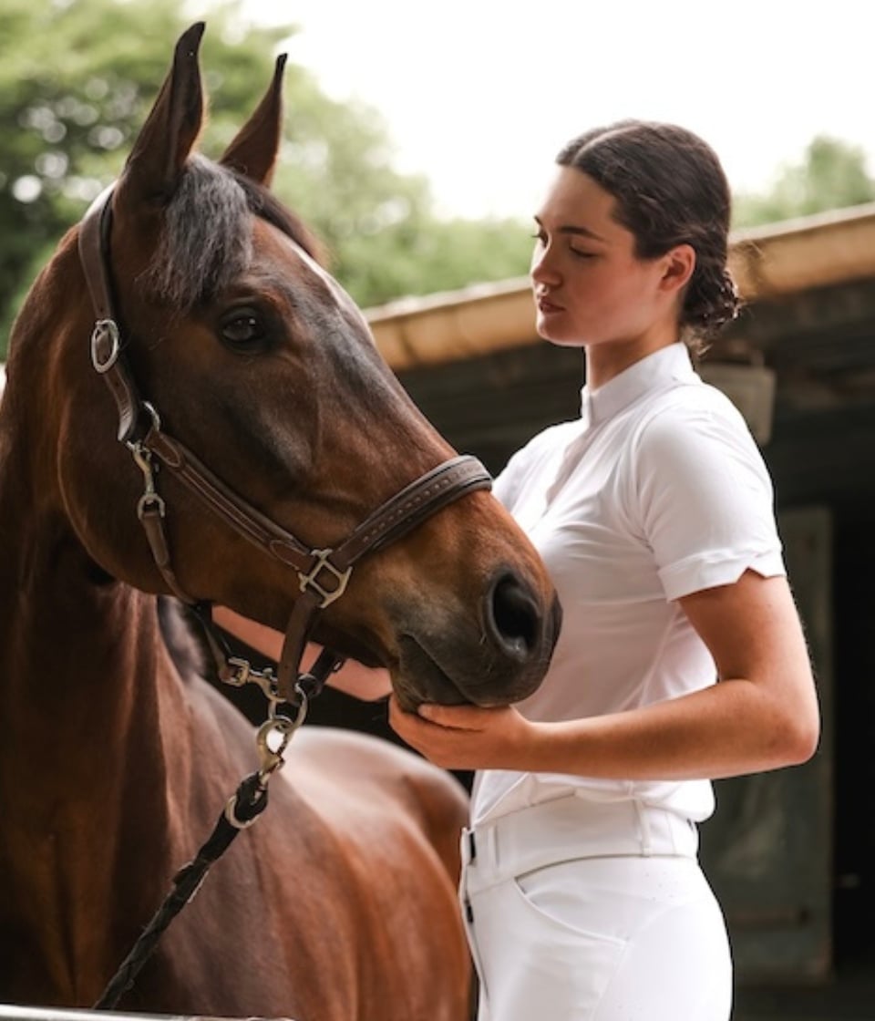 Aerolight manga corta camisa de concurso para mujer 2.0 Horse Pilot
