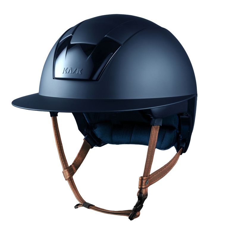 Casco Kask Kooki Lady con barboquejo marrón