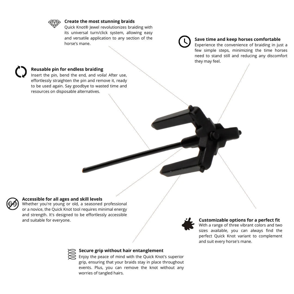 Ayuda Para Trenzado Quick Knot Deluxe Hes-tec
