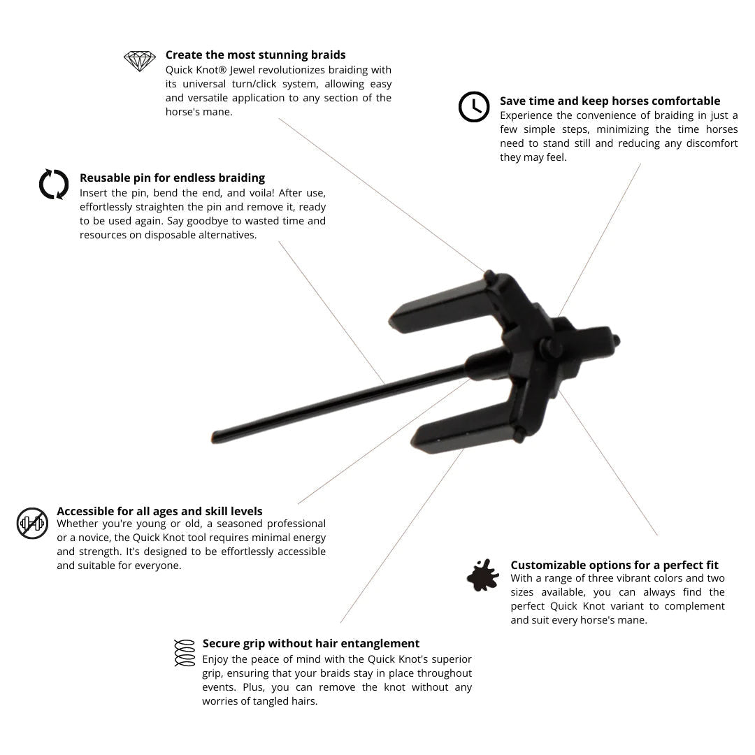 Ayuda Para Trenzado Quick Knot Deluxe Hes-tec