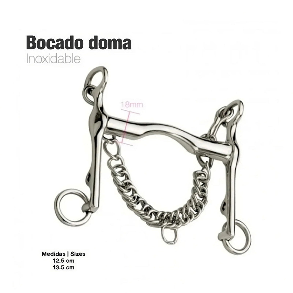 Bocado Doma inox Zaldi