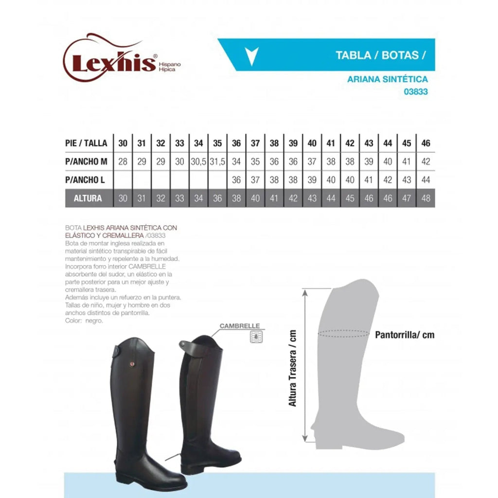 Botas Lexhis Ariana Sintética M