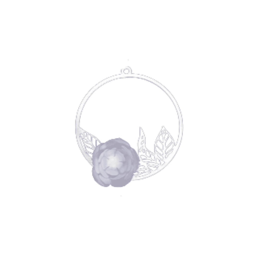 Broche Camelia Joyas de Papel