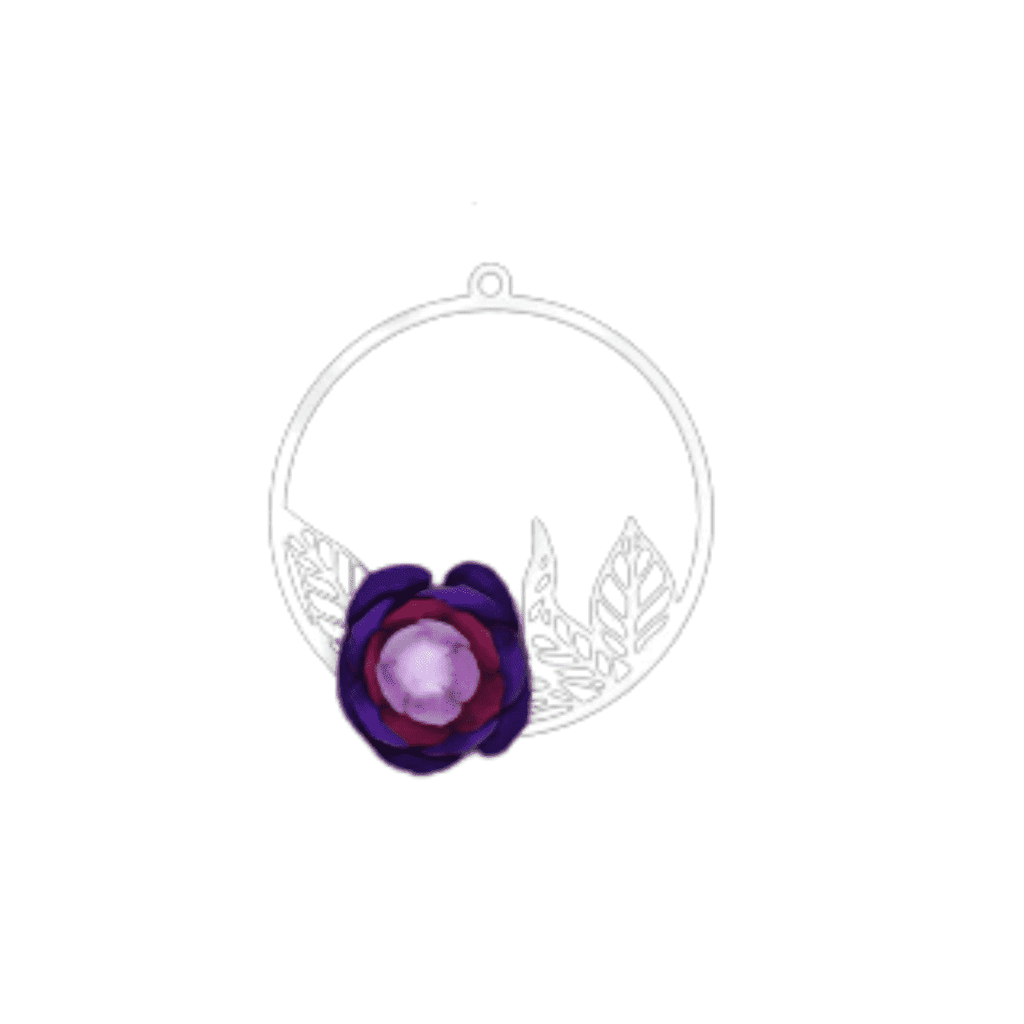 Broche Camelia Joyas de Papel