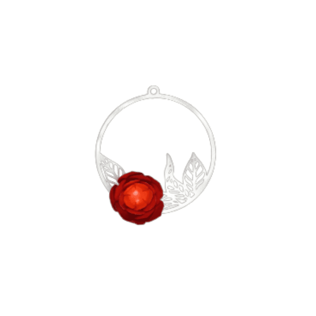 Broche Camelia Joyas de Papel