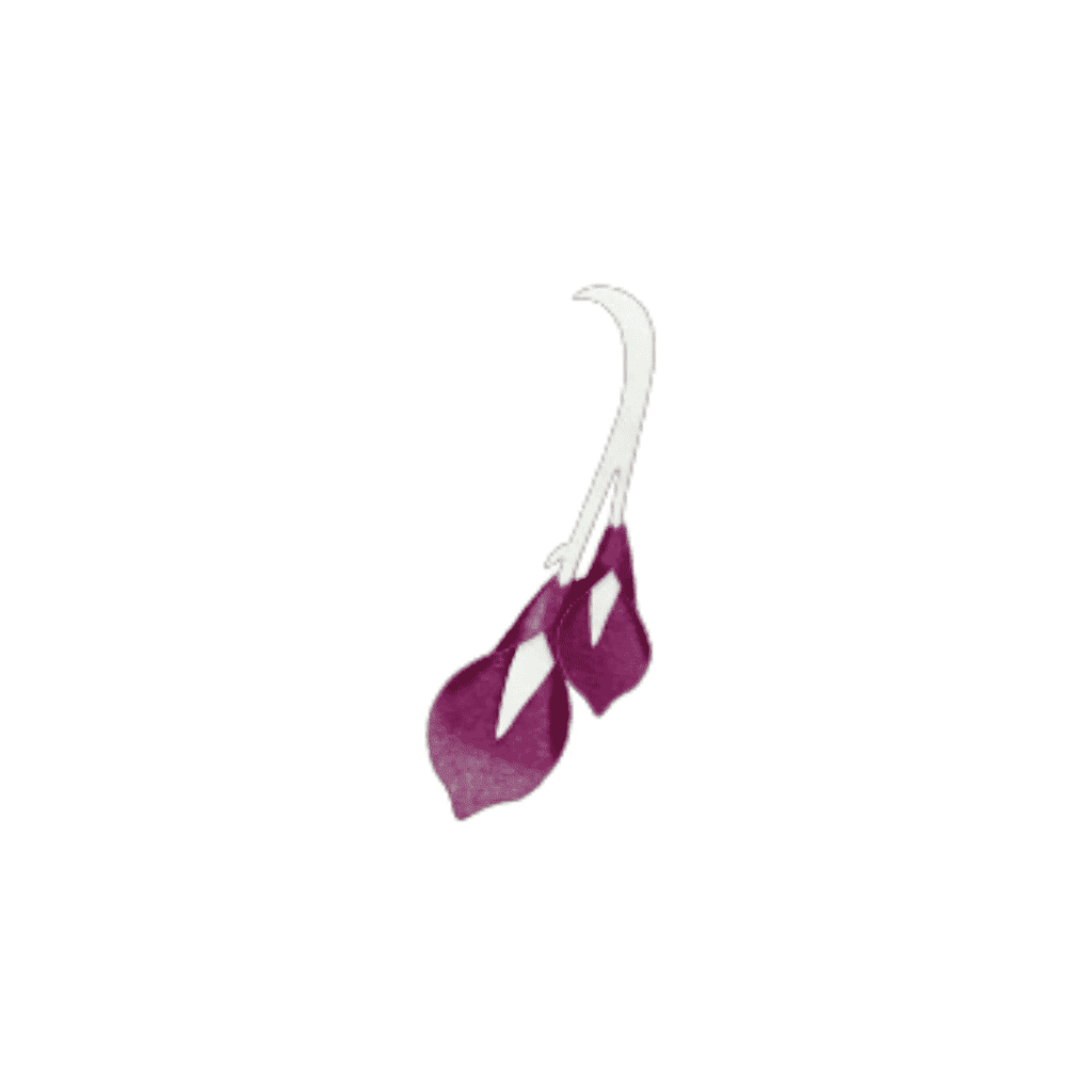 Broche Lirios Joyas de Papel