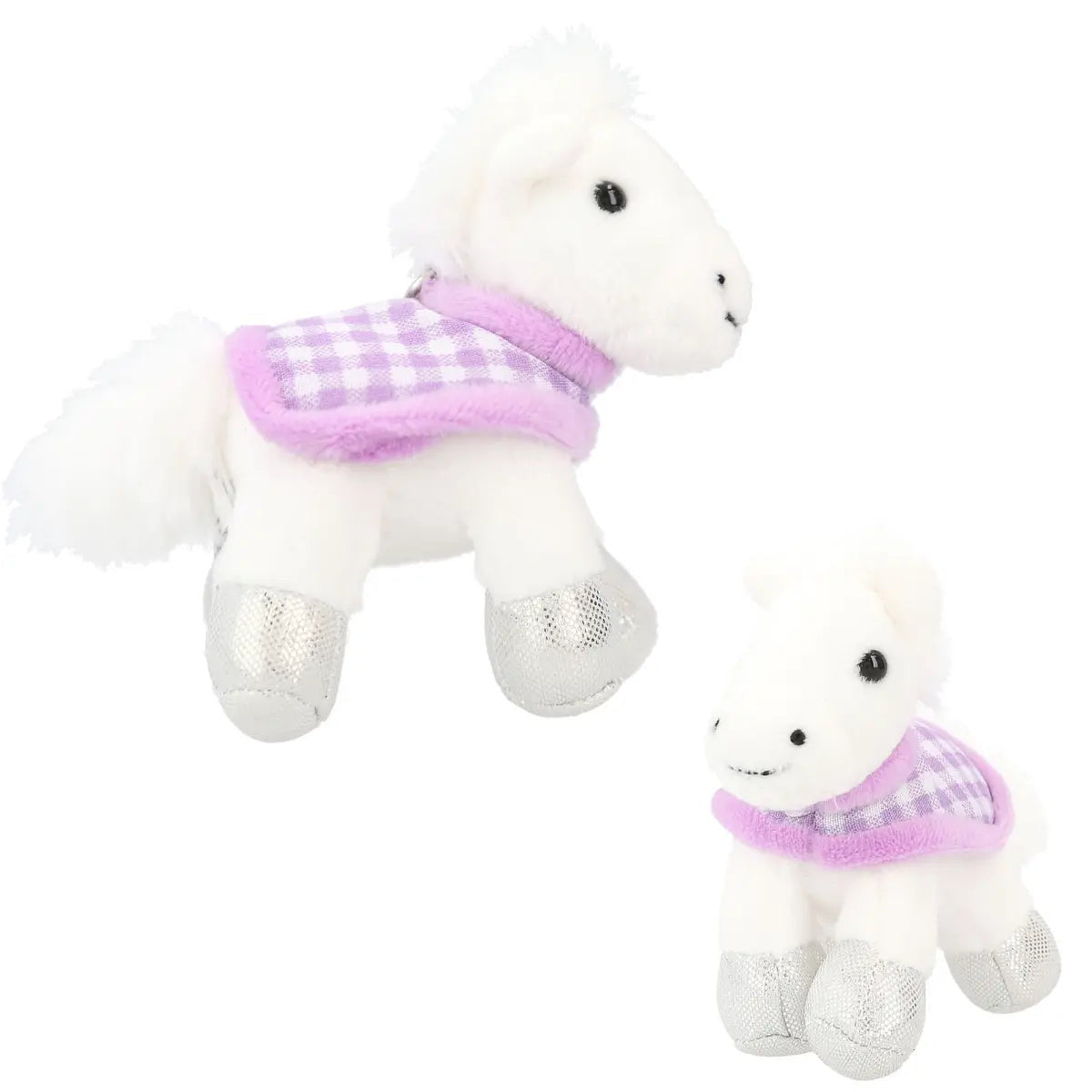 Caballito de peluche con mosquetón Miss Melody
