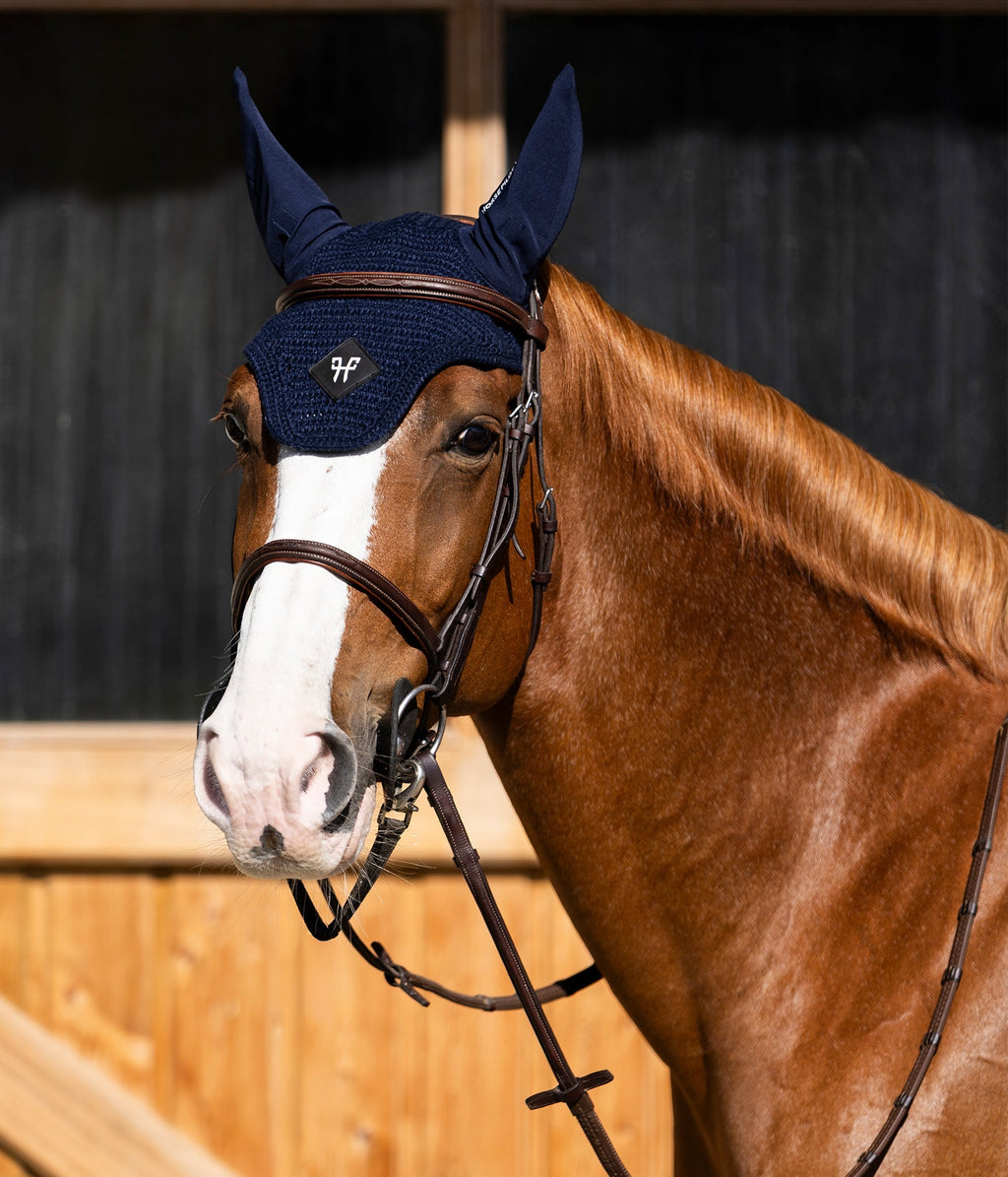 Orejera Noise-Reducing Fly/Ear Bonnet con Removable Ear Lining Horse Pilot