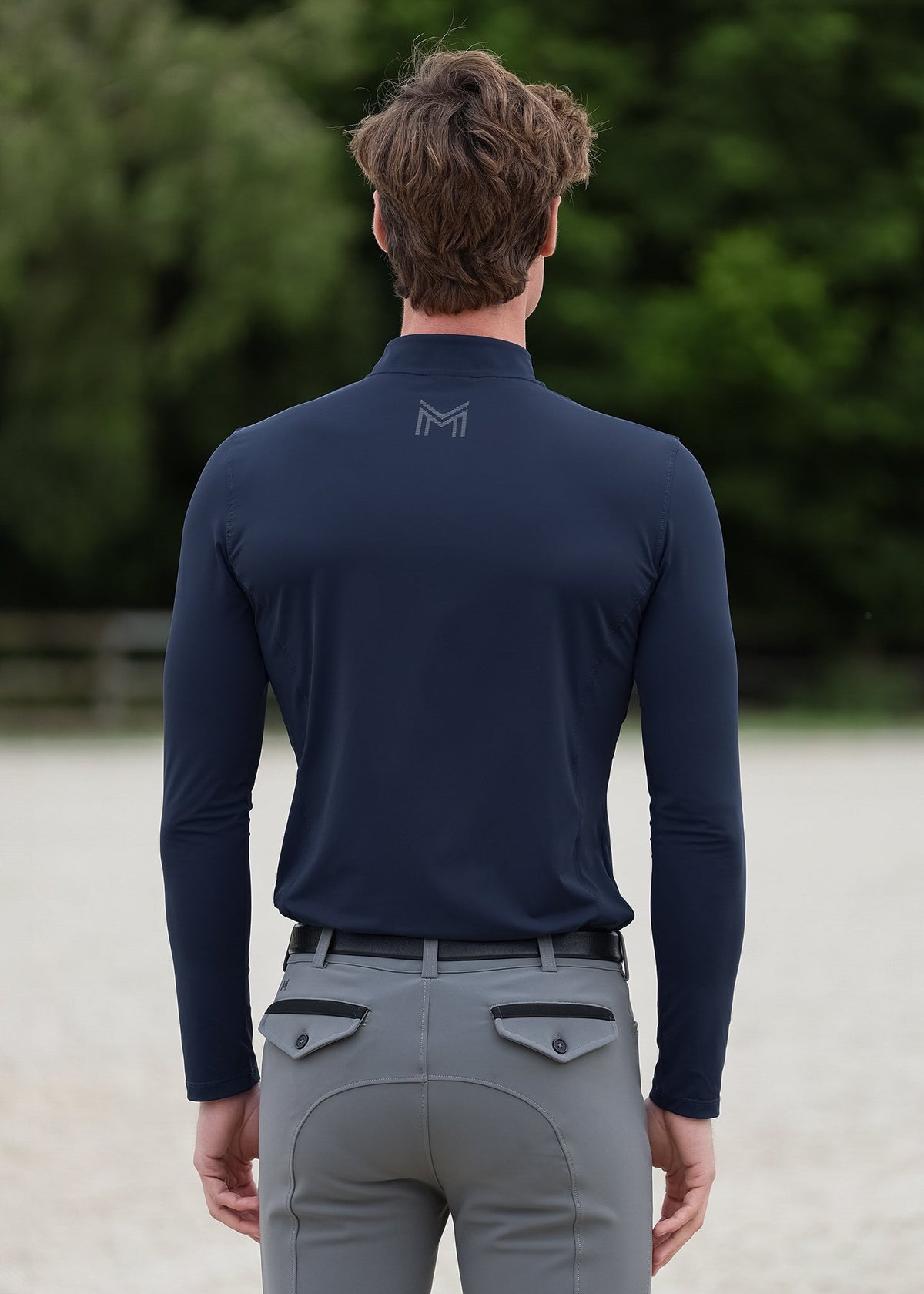Camiseta anti-UV Sunblocker hombre Maximilian Equestrian (Marino)