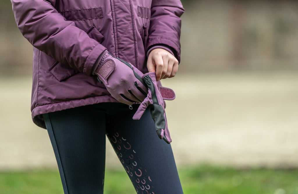 Guantes de equitación infantiles de invierno Alva HKM