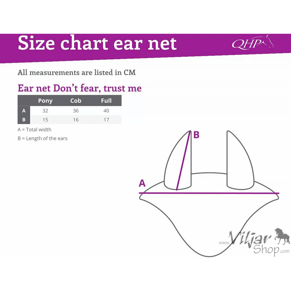 Orejera Ear net 'Don't fear, trust me' QHP