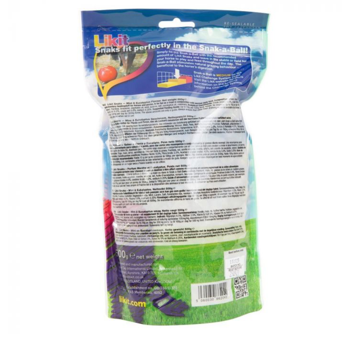 Accesorio ecuestre Likit Snaks 500g