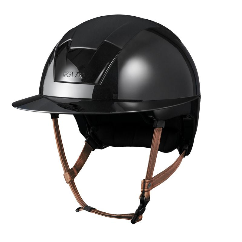 Casco Kask Kooki Lady con barboquejo marrón