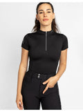 Base Layer Manga Corta Mujer Maximilian Negro/Plateado - Maximilian