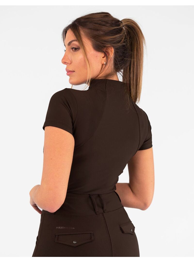 Base Layer Manga Corta Mujer Maximilian Chocolate - Maximilian (3)