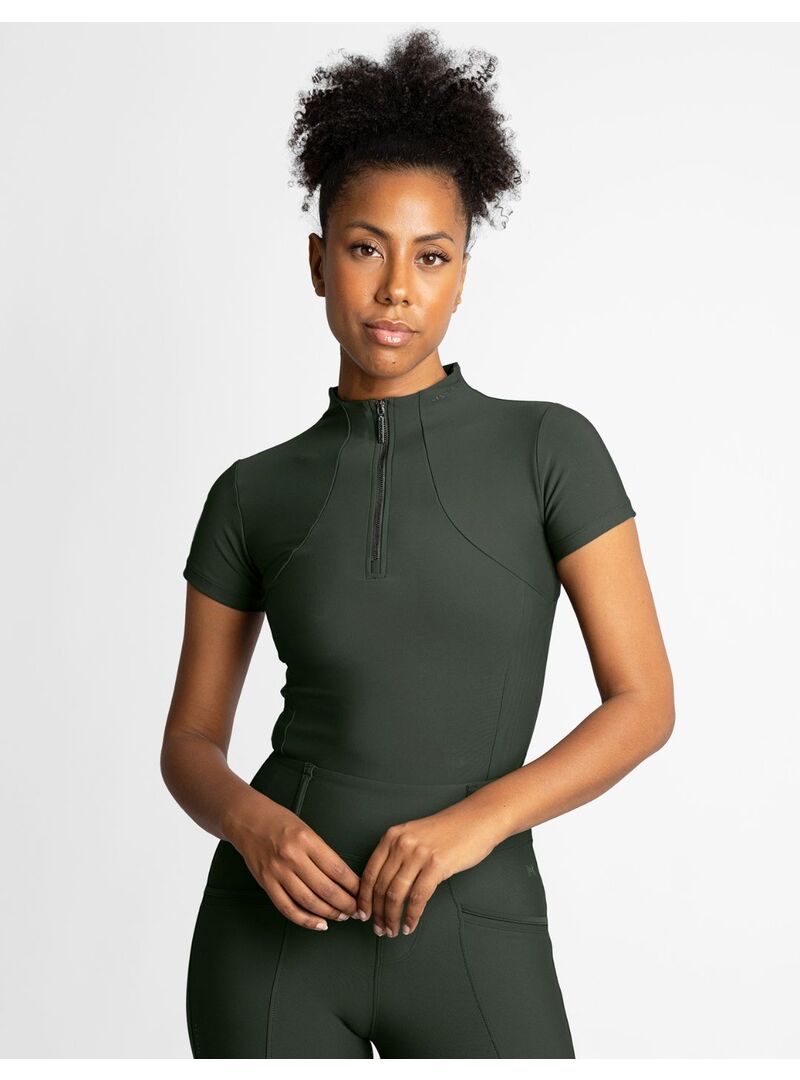 Base Layer Manga Corta Mujer Maximilian Negro/Plateado - Maximilian (10)