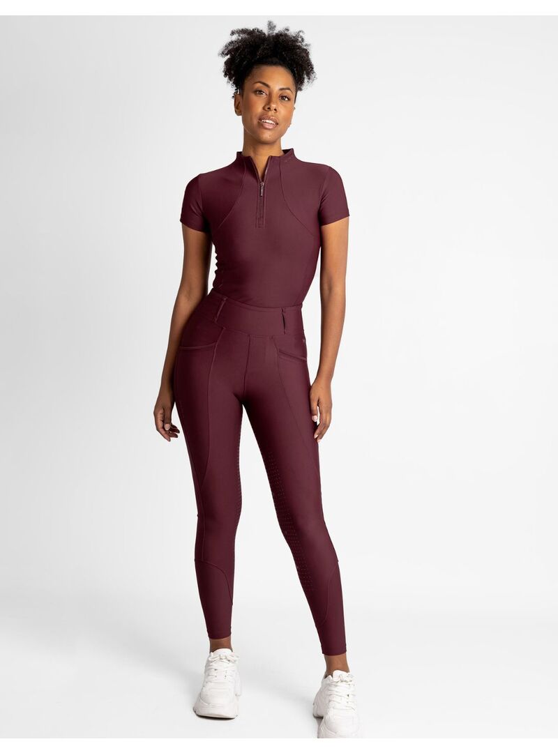 Base Layer Manga Corta Mujer Maximilian Burdeos - Maximilian (8)