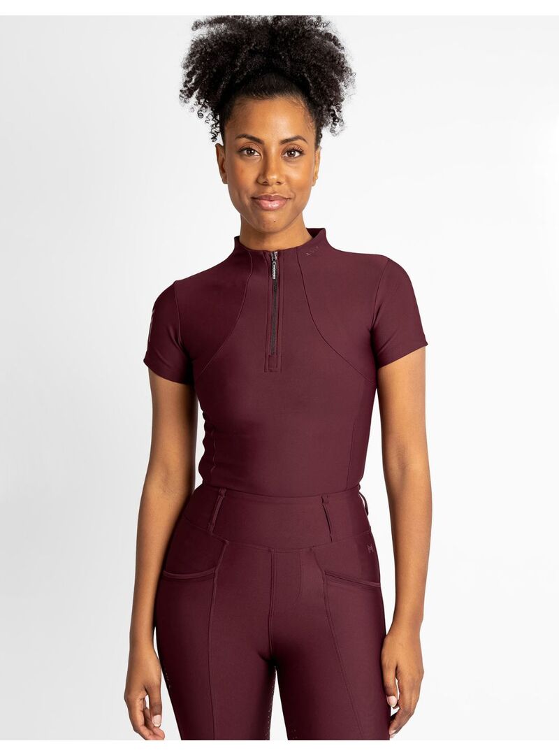 Base Layer Manga Corta Mujer Maximilian Burdeos - Maximilian (4)