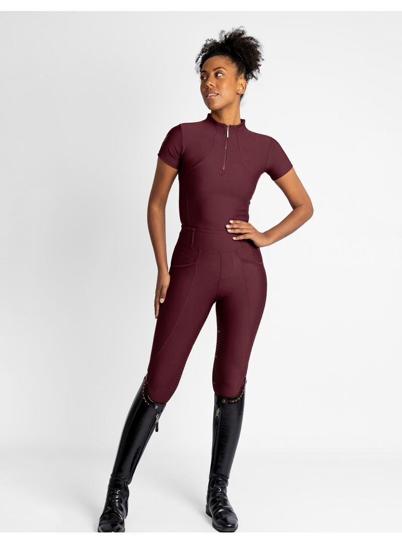 Base Layer Manga Corta Mujer Maximilian Burdeos - Maximilian (7)