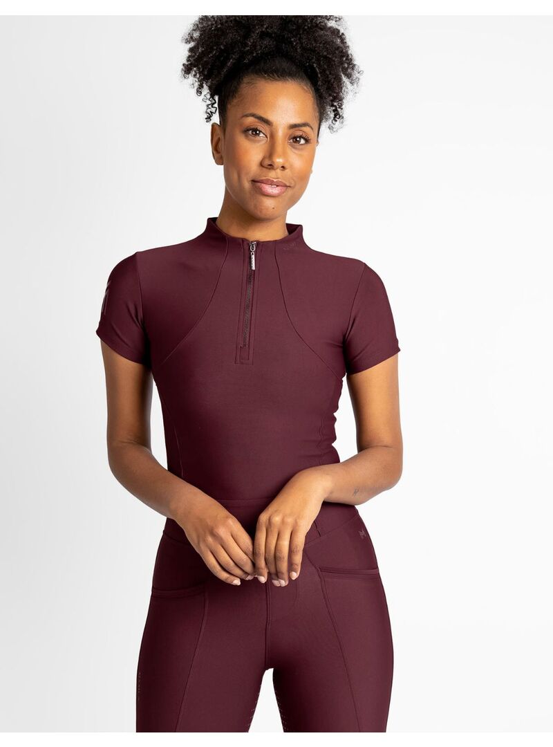 Base Layer Manga Corta Mujer Maximilian Negro/Plateado - Maximilian (11)