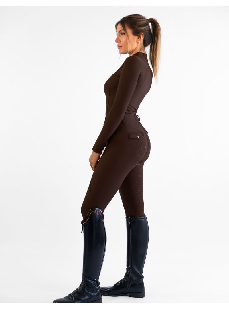Base Layer Manga Larga Mujer Maximilian Chocolate - Maximilian (7)