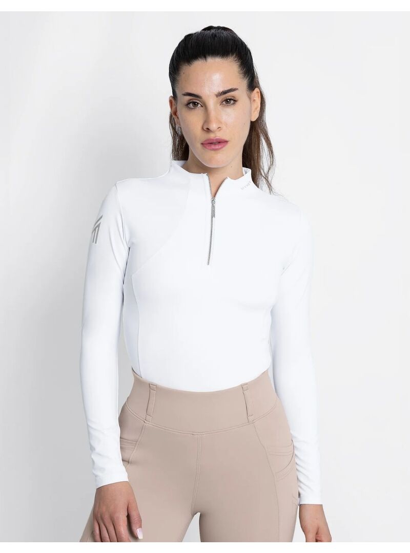 Base Layer Manga Larga Mujer Maximilian Blanco/Plateado - Maximilian