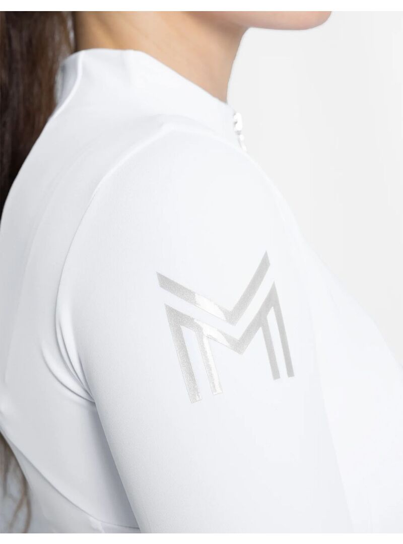 Base Layer Manga Larga Mujer Maximilian Blanco/Plateado - Maximilian (3)