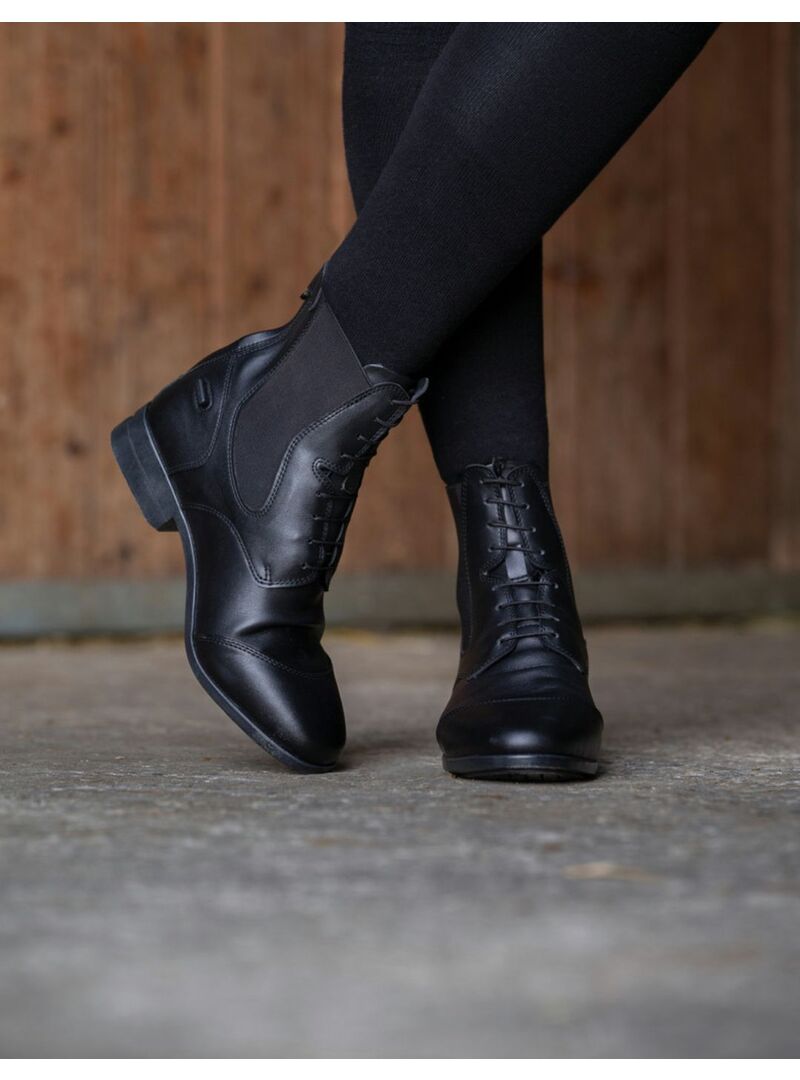 Botines Equithème “Zurich” con Cremallera y Cordones Negro - Equitheme (2)