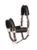 Cabezada cuadra Lexhis Deluxe Negro/Oro Rosa - Lexhis