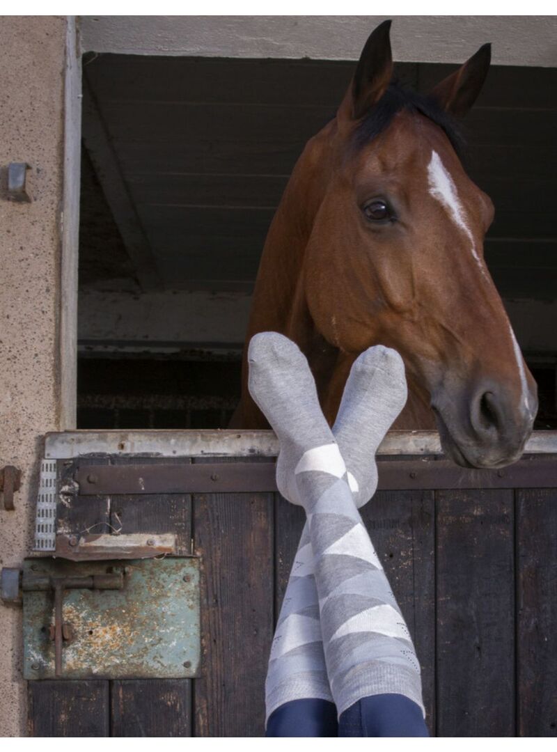 Calcetines Equithème “Girly” Gris/Azul Claro - Equitheme (2)