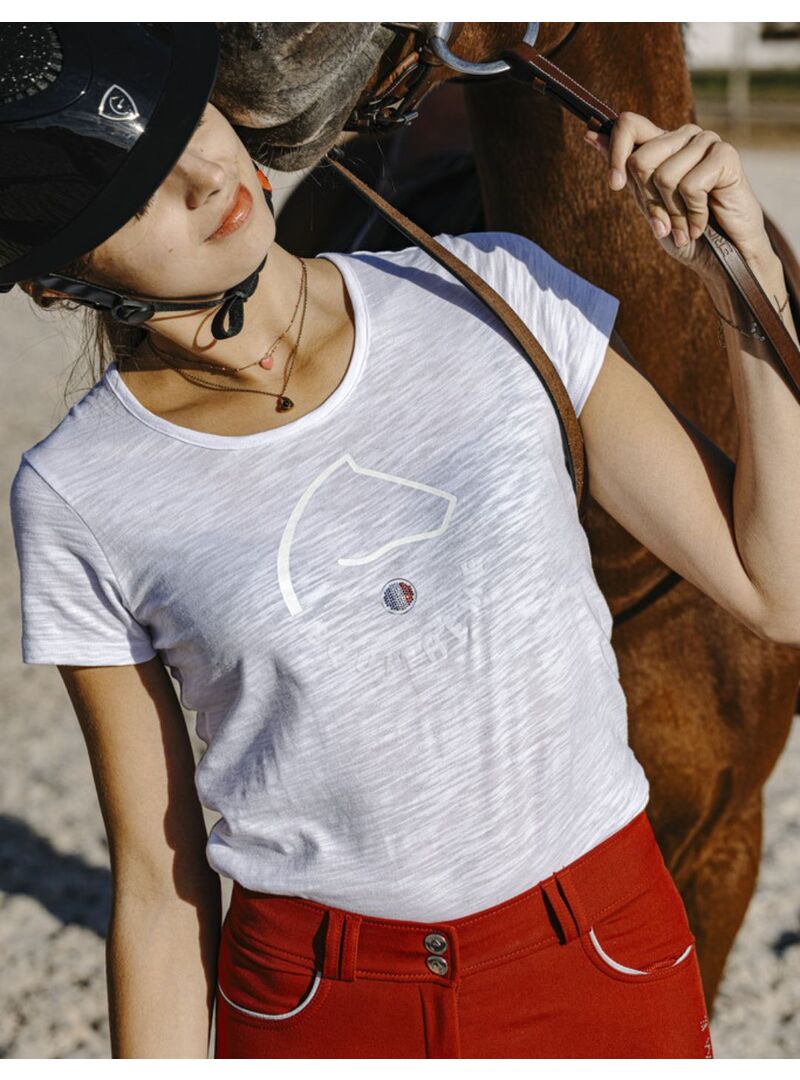 Camiseta Equithème “Claire” Mujer Blanco - Equitheme (2)